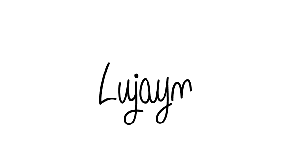 How to make Lujayn name signature. Use Angelique-Rose-font-FFP style for creating short signs online. This is the latest handwritten sign. Lujayn signature style 5 images and pictures png