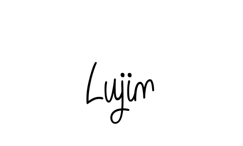 Design your own signature with our free online signature maker. With this signature software, you can create a handwritten (Angelique-Rose-font-FFP) signature for name Lujin. Lujin signature style 5 images and pictures png