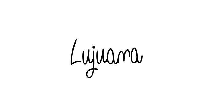 Create a beautiful signature design for name Lujuana. With this signature (Angelique-Rose-font-FFP) fonts, you can make a handwritten signature for free. Lujuana signature style 5 images and pictures png