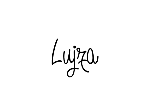 Make a beautiful signature design for name Lujza. With this signature (Angelique-Rose-font-FFP) style, you can create a handwritten signature for free. Lujza signature style 5 images and pictures png