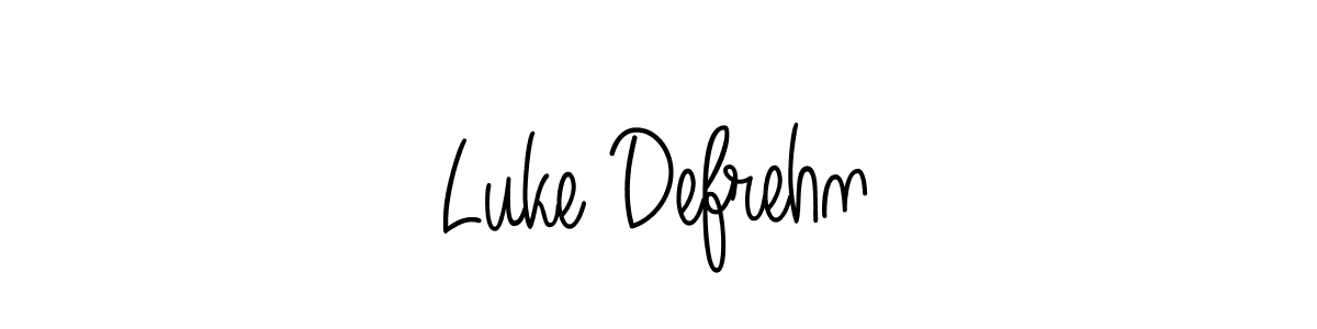 Design your own signature with our free online signature maker. With this signature software, you can create a handwritten (Angelique-Rose-font-FFP) signature for name Luke Defrehn. Luke Defrehn signature style 5 images and pictures png