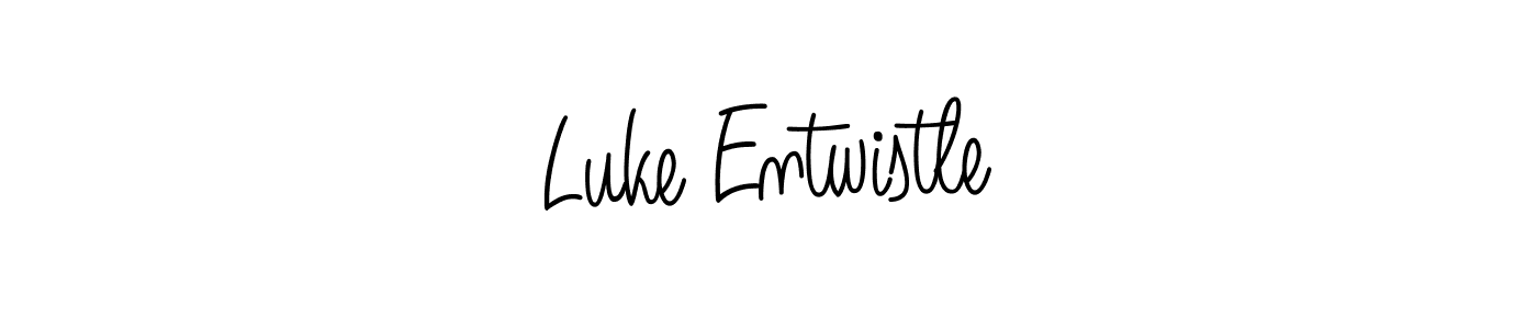 Make a beautiful signature design for name Luke Entwistle. With this signature (Angelique-Rose-font-FFP) style, you can create a handwritten signature for free. Luke Entwistle signature style 5 images and pictures png