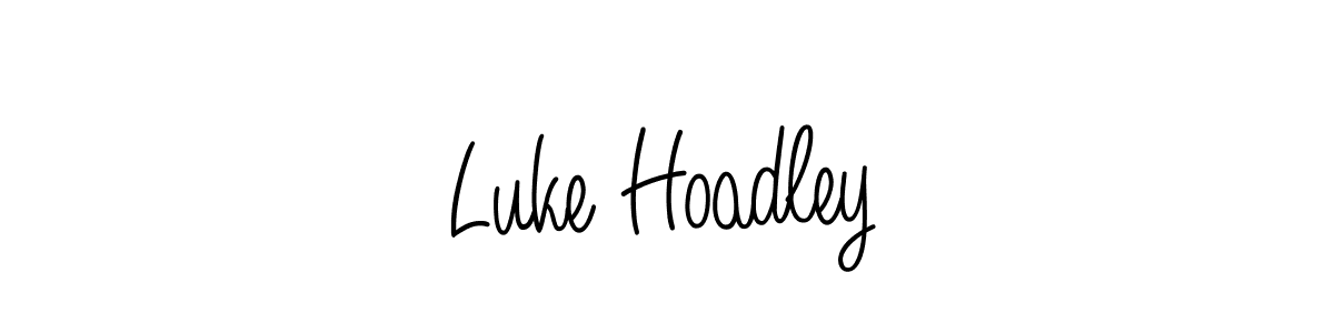 The best way (Angelique-Rose-font-FFP) to make a short signature is to pick only two or three words in your name. The name Luke Hoadley include a total of six letters. For converting this name. Luke Hoadley signature style 5 images and pictures png