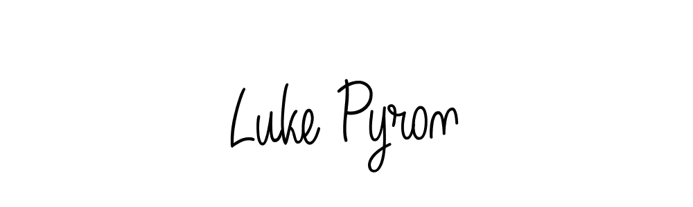 Best and Professional Signature Style for Luke Pyron. Angelique-Rose-font-FFP Best Signature Style Collection. Luke Pyron signature style 5 images and pictures png