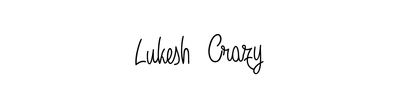 You can use this online signature creator to create a handwritten signature for the name Lukesh  Crazy. This is the best online autograph maker. Lukesh  Crazy signature style 5 images and pictures png
