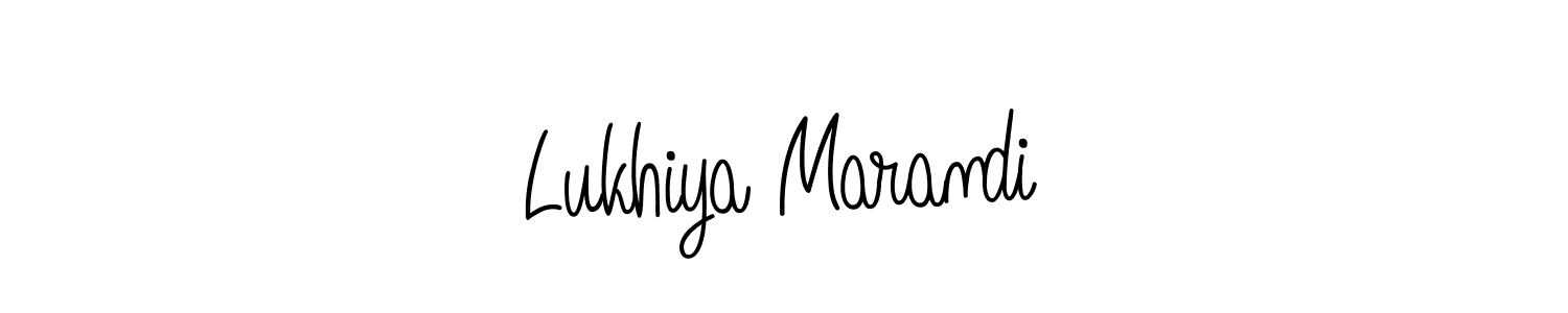 Make a beautiful signature design for name Lukhiya Marandi. With this signature (Angelique-Rose-font-FFP) style, you can create a handwritten signature for free. Lukhiya Marandi signature style 5 images and pictures png