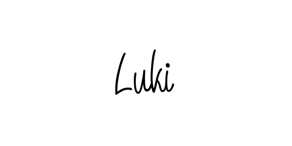 How to make Lukić signature? Angelique-Rose-font-FFP is a professional autograph style. Create handwritten signature for Lukić name. Lukić signature style 5 images and pictures png