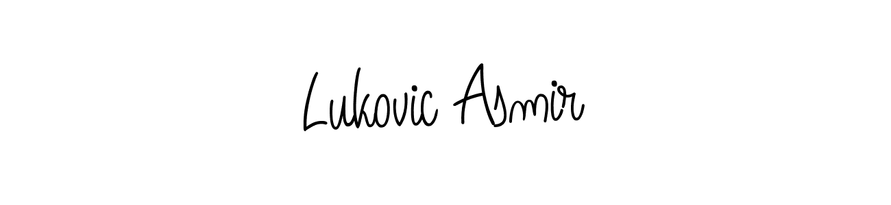 How to Draw Lukovic Asmir signature style? Angelique-Rose-font-FFP is a latest design signature styles for name Lukovic Asmir. Lukovic Asmir signature style 5 images and pictures png