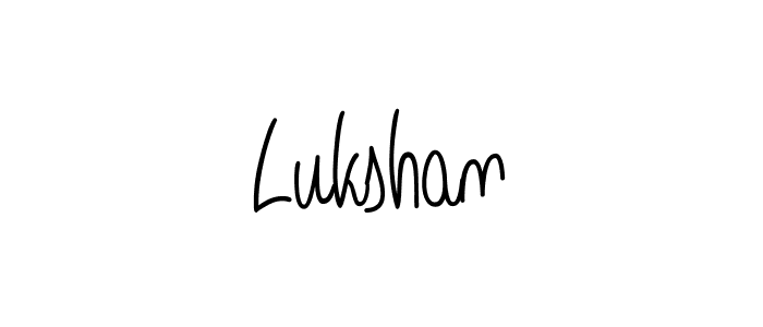 How to make Lukshan name signature. Use Angelique-Rose-font-FFP style for creating short signs online. This is the latest handwritten sign. Lukshan signature style 5 images and pictures png