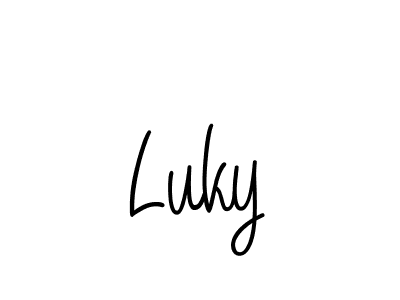 Make a short Luky signature style. Manage your documents anywhere anytime using Angelique-Rose-font-FFP. Create and add eSignatures, submit forms, share and send files easily. Luky signature style 5 images and pictures png