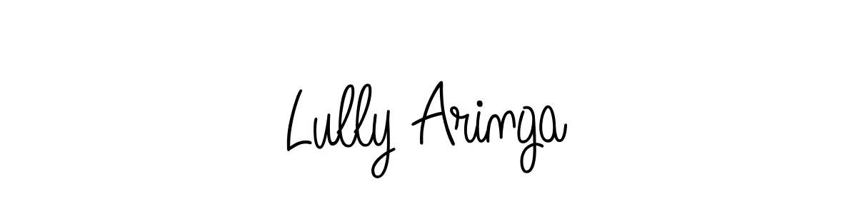 Best and Professional Signature Style for Lully Aringa. Angelique-Rose-font-FFP Best Signature Style Collection. Lully Aringa signature style 5 images and pictures png