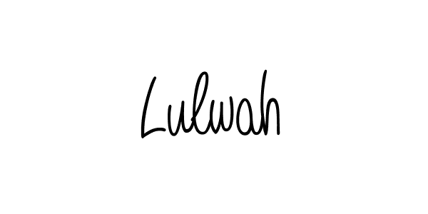 The best way (Angelique-Rose-font-FFP) to make a short signature is to pick only two or three words in your name. The name Lulwah include a total of six letters. For converting this name. Lulwah signature style 5 images and pictures png