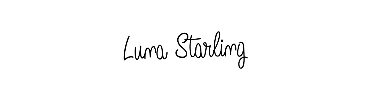 The best way (Angelique-Rose-font-FFP) to make a short signature is to pick only two or three words in your name. The name Luna Starling include a total of six letters. For converting this name. Luna Starling signature style 5 images and pictures png