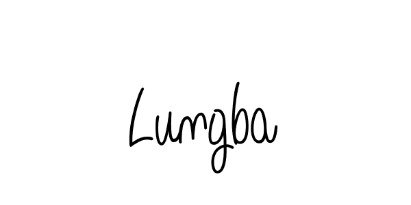 How to make Lungba signature? Angelique-Rose-font-FFP is a professional autograph style. Create handwritten signature for Lungba name. Lungba signature style 5 images and pictures png