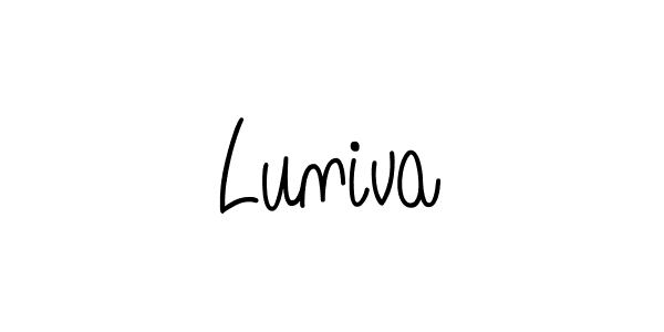 Check out images of Autograph of Luniva name. Actor Luniva Signature Style. Angelique-Rose-font-FFP is a professional sign style online. Luniva signature style 5 images and pictures png
