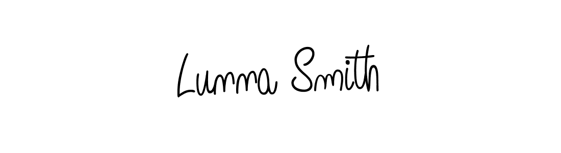 Angelique-Rose-font-FFP is a professional signature style that is perfect for those who want to add a touch of class to their signature. It is also a great choice for those who want to make their signature more unique. Get Lunna Smith name to fancy signature for free. Lunna Smith signature style 5 images and pictures png