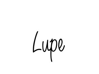You should practise on your own different ways (Angelique-Rose-font-FFP) to write your name (Lupe) in signature. don't let someone else do it for you. Lupe signature style 5 images and pictures png