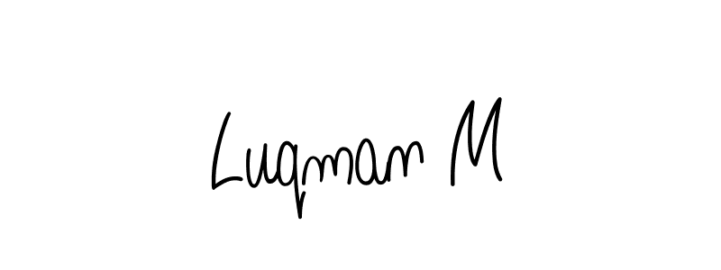 Make a beautiful signature design for name Luqman M. Use this online signature maker to create a handwritten signature for free. Luqman M signature style 5 images and pictures png