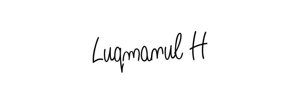 Check out images of Autograph of Luqmanul H name. Actor Luqmanul H Signature Style. Angelique-Rose-font-FFP is a professional sign style online. Luqmanul H signature style 5 images and pictures png