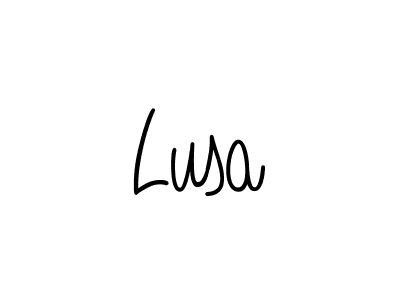 if you are searching for the best signature style for your name Lusa. so please give up your signature search. here we have designed multiple signature styles  using Angelique-Rose-font-FFP. Lusa signature style 5 images and pictures png