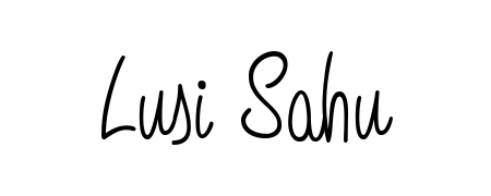 How to make Lusi Sahu name signature. Use Angelique-Rose-font-FFP style for creating short signs online. This is the latest handwritten sign. Lusi Sahu signature style 5 images and pictures png