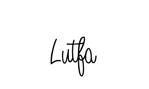 if you are searching for the best signature style for your name Lutfa. so please give up your signature search. here we have designed multiple signature styles  using Angelique-Rose-font-FFP. Lutfa signature style 5 images and pictures png