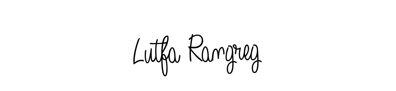 Also we have Lutfa Rangreg name is the best signature style. Create professional handwritten signature collection using Angelique-Rose-font-FFP autograph style. Lutfa Rangreg signature style 5 images and pictures png