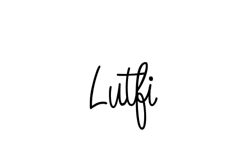 if you are searching for the best signature style for your name Lutfi. so please give up your signature search. here we have designed multiple signature styles  using Angelique-Rose-font-FFP. Lutfi signature style 5 images and pictures png