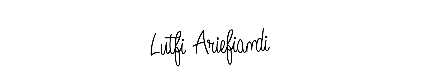 This is the best signature style for the Lutfi Ariefiandi name. Also you like these signature font (Angelique-Rose-font-FFP). Mix name signature. Lutfi Ariefiandi signature style 5 images and pictures png
