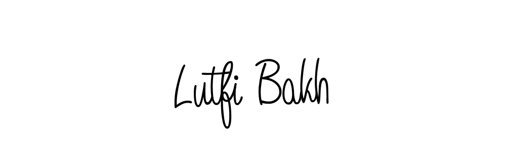 This is the best signature style for the Lutfi Bakh name. Also you like these signature font (Angelique-Rose-font-FFP). Mix name signature. Lutfi Bakh signature style 5 images and pictures png