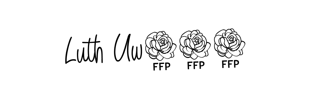 Make a beautiful signature design for name Luth Uw415. With this signature (Angelique-Rose-font-FFP) style, you can create a handwritten signature for free. Luth Uw415 signature style 5 images and pictures png