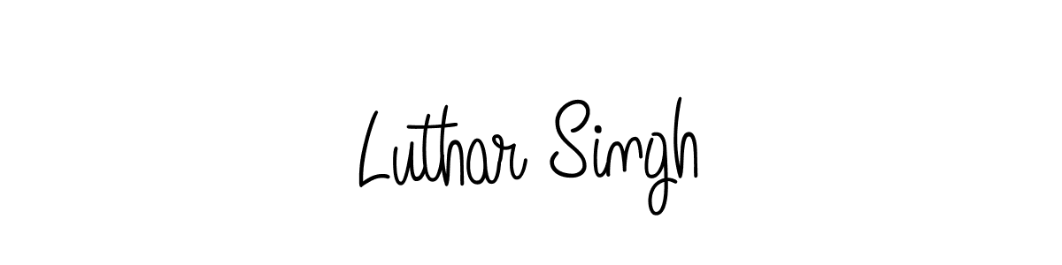 Luthar Singh stylish signature style. Best Handwritten Sign (Angelique-Rose-font-FFP) for my name. Handwritten Signature Collection Ideas for my name Luthar Singh. Luthar Singh signature style 5 images and pictures png