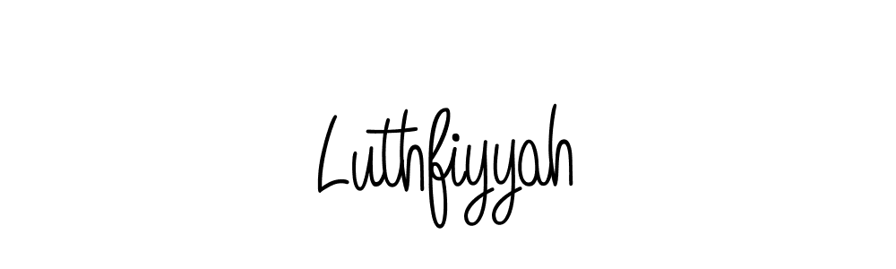 Also we have Luthfiyyah name is the best signature style. Create professional handwritten signature collection using Angelique-Rose-font-FFP autograph style. Luthfiyyah signature style 5 images and pictures png