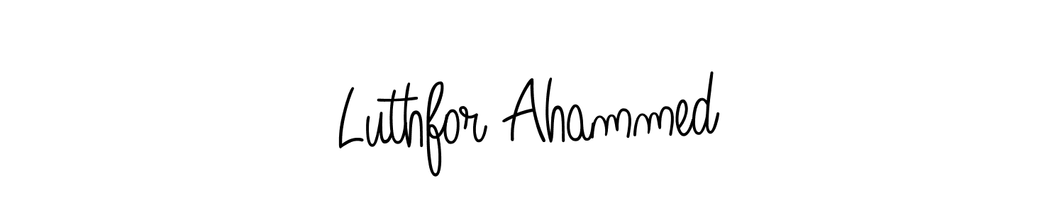 You can use this online signature creator to create a handwritten signature for the name Luthfor Ahammed. This is the best online autograph maker. Luthfor Ahammed signature style 5 images and pictures png