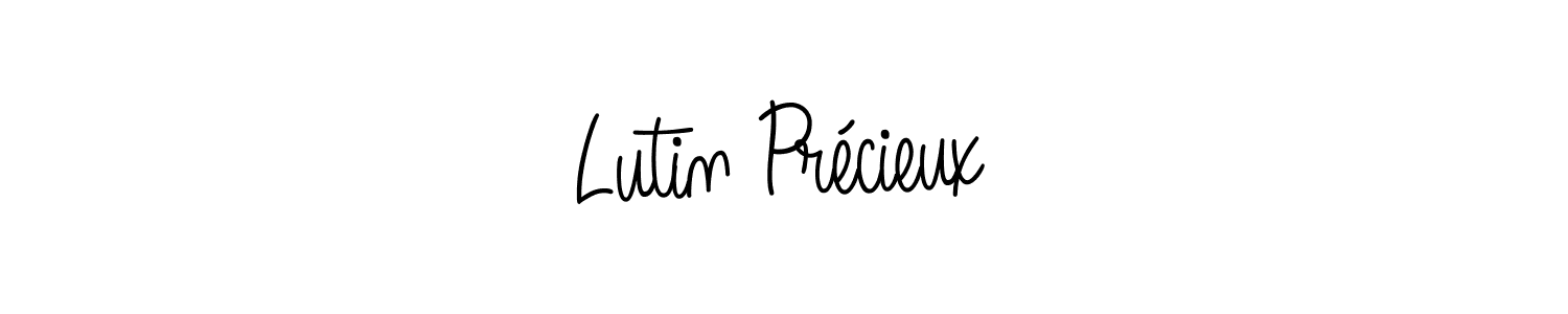 How to make Lutin Précieux signature? Angelique-Rose-font-FFP is a professional autograph style. Create handwritten signature for Lutin Précieux name. Lutin Précieux signature style 5 images and pictures png