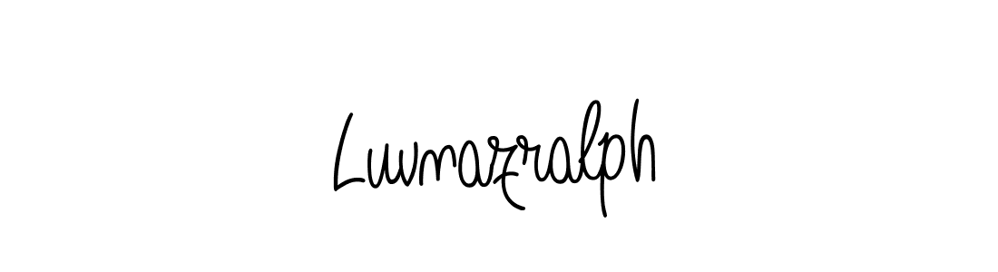 Use a signature maker to create a handwritten signature online. With this signature software, you can design (Angelique-Rose-font-FFP) your own signature for name Luvnazralph. Luvnazralph signature style 5 images and pictures png