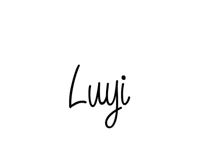 Design your own signature with our free online signature maker. With this signature software, you can create a handwritten (Angelique-Rose-font-FFP) signature for name Luyi. Luyi signature style 5 images and pictures png