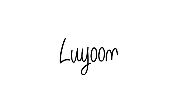 if you are searching for the best signature style for your name Luyoon. so please give up your signature search. here we have designed multiple signature styles  using Angelique-Rose-font-FFP. Luyoon signature style 5 images and pictures png