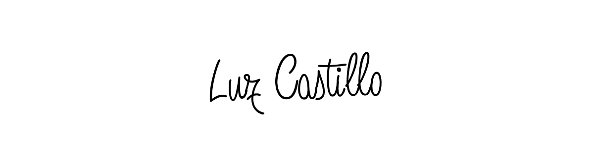 Luz Castillo stylish signature style. Best Handwritten Sign (Angelique-Rose-font-FFP) for my name. Handwritten Signature Collection Ideas for my name Luz Castillo. Luz Castillo signature style 5 images and pictures png