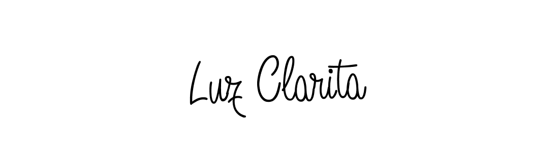 Create a beautiful signature design for name Luz Clarita. With this signature (Angelique-Rose-font-FFP) fonts, you can make a handwritten signature for free. Luz Clarita signature style 5 images and pictures png