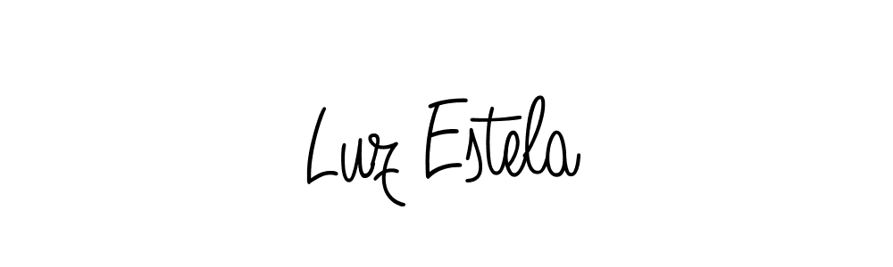 Make a beautiful signature design for name Luz Estela. With this signature (Angelique-Rose-font-FFP) style, you can create a handwritten signature for free. Luz Estela signature style 5 images and pictures png