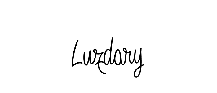 Make a beautiful signature design for name Luzdary. With this signature (Angelique-Rose-font-FFP) style, you can create a handwritten signature for free. Luzdary signature style 5 images and pictures png