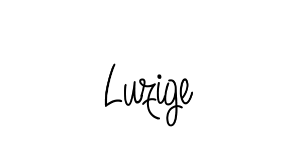 Make a beautiful signature design for name Luzige. With this signature (Angelique-Rose-font-FFP) style, you can create a handwritten signature for free. Luzige signature style 5 images and pictures png