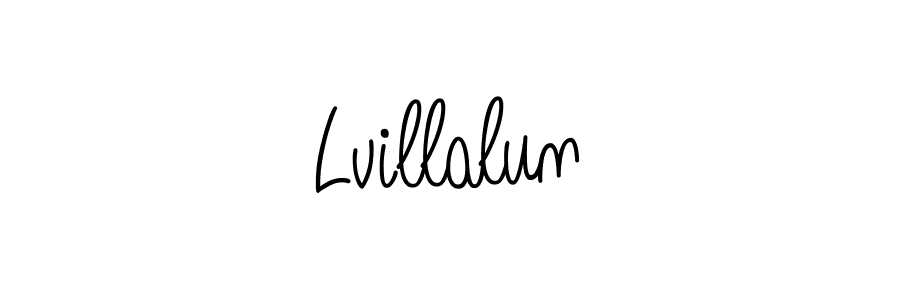 Make a beautiful signature design for name Lvillalun. With this signature (Angelique-Rose-font-FFP) style, you can create a handwritten signature for free. Lvillalun signature style 5 images and pictures png