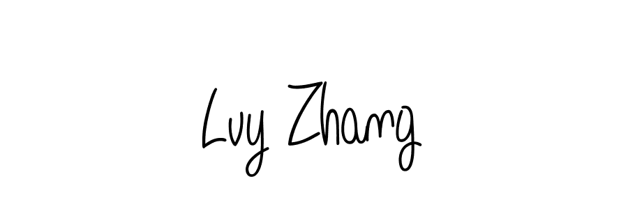 Angelique-Rose-font-FFP is a professional signature style that is perfect for those who want to add a touch of class to their signature. It is also a great choice for those who want to make their signature more unique. Get Lvy Zhang name to fancy signature for free. Lvy Zhang signature style 5 images and pictures png