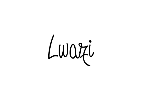 You should practise on your own different ways (Angelique-Rose-font-FFP) to write your name (Lwazi) in signature. don't let someone else do it for you. Lwazi signature style 5 images and pictures png