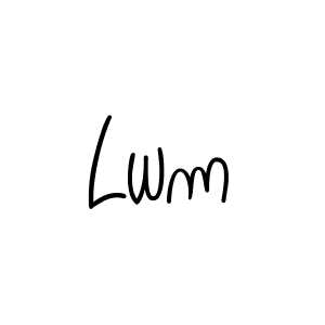 Make a beautiful signature design for name Lwm. Use this online signature maker to create a handwritten signature for free. Lwm signature style 5 images and pictures png