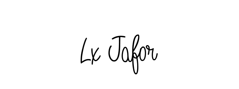 Use a signature maker to create a handwritten signature online. With this signature software, you can design (Angelique-Rose-font-FFP) your own signature for name Lx Jafor. Lx Jafor signature style 5 images and pictures png