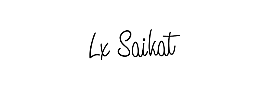 Make a beautiful signature design for name Lx Saikat. With this signature (Angelique-Rose-font-FFP) style, you can create a handwritten signature for free. Lx Saikat signature style 5 images and pictures png