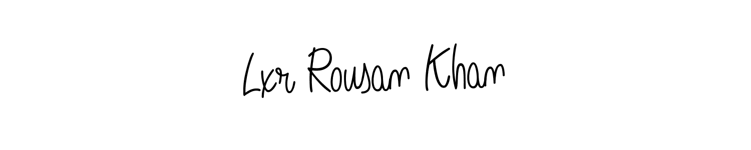 Also we have Lxr Rousan Khan name is the best signature style. Create professional handwritten signature collection using Angelique-Rose-font-FFP autograph style. Lxr Rousan Khan signature style 5 images and pictures png